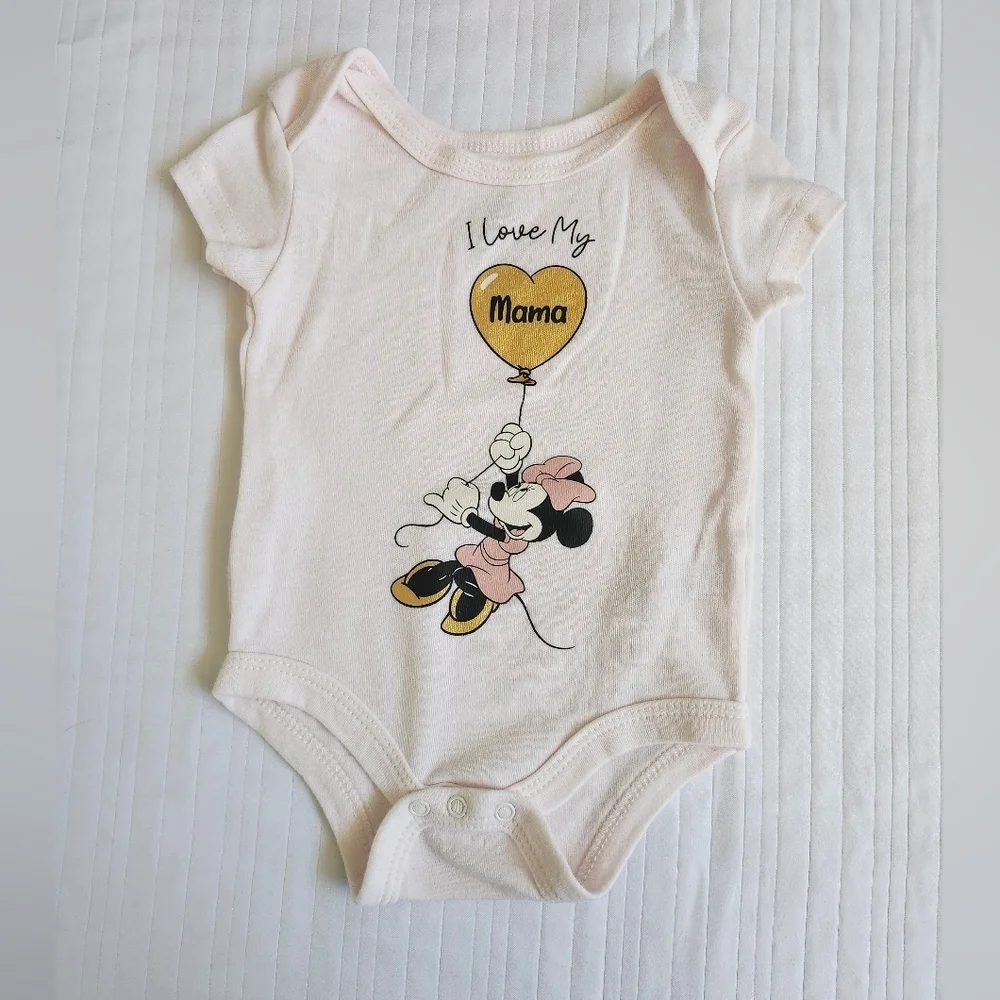 Disney Pink Minnie Mouse Bodysuit